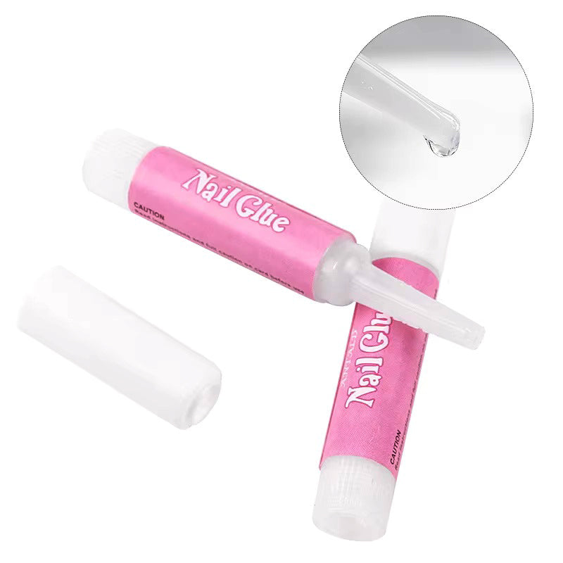 100PCS Nail Glue for Acrylic Nails, Professional Nail Tip Glue for Fake Nails Broken Nails Adhesive Super Bond for Press on Nails Glues Adhesive for Fake Nails Tips Glues