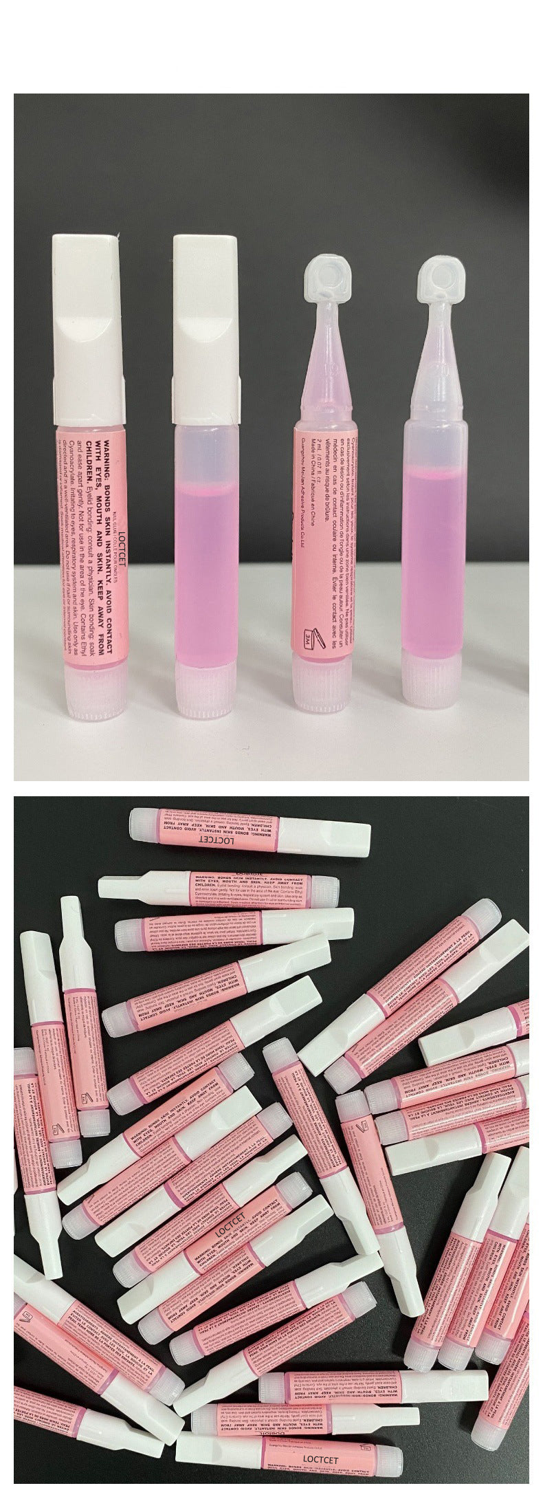 100PCS Nail Glue for Acrylic Nails, Professional Nail Tip Glue for Fake Nails Broken Nails Adhesive Super Bond for Press on Nails Glues Adhesive for Fake Nails Tips Glues