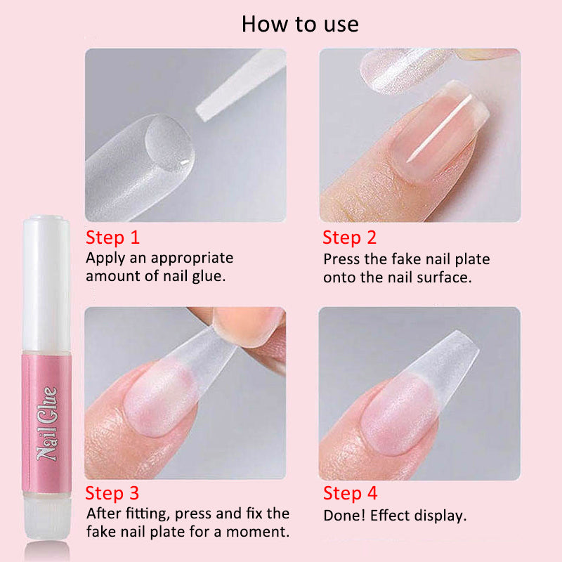 100PCS Nail Glue for Acrylic Nails, Professional Nail Tip Glue for Fake Nails Broken Nails Adhesive Super Bond for Press on Nails Glues Adhesive for Fake Nails Tips Glues