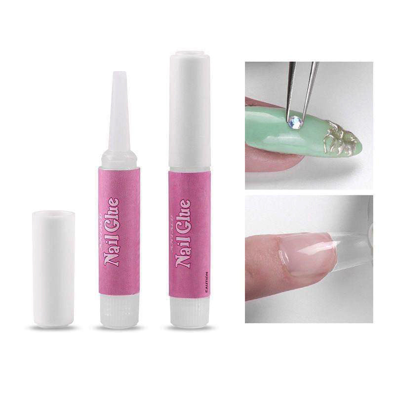 100PCS Nail Glue for Acrylic Nails, Professional Nail Tip Glue for Fake Nails Broken Nails Adhesive Super Bond for Press on Nails Glues Adhesive for Fake Nails Tips Glues
